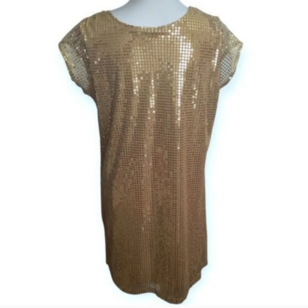 Gold Sequin Dress Sz.L EUC.